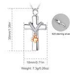 Paw Cross Remembrance Necklace