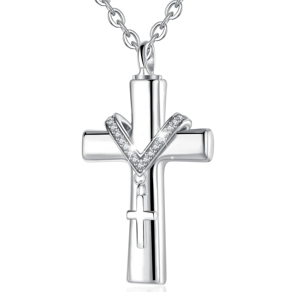 Paw Cross Remembrance Necklace